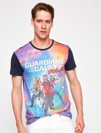 Lisanslı Guardians of the Galaxy Baskılı Tişört