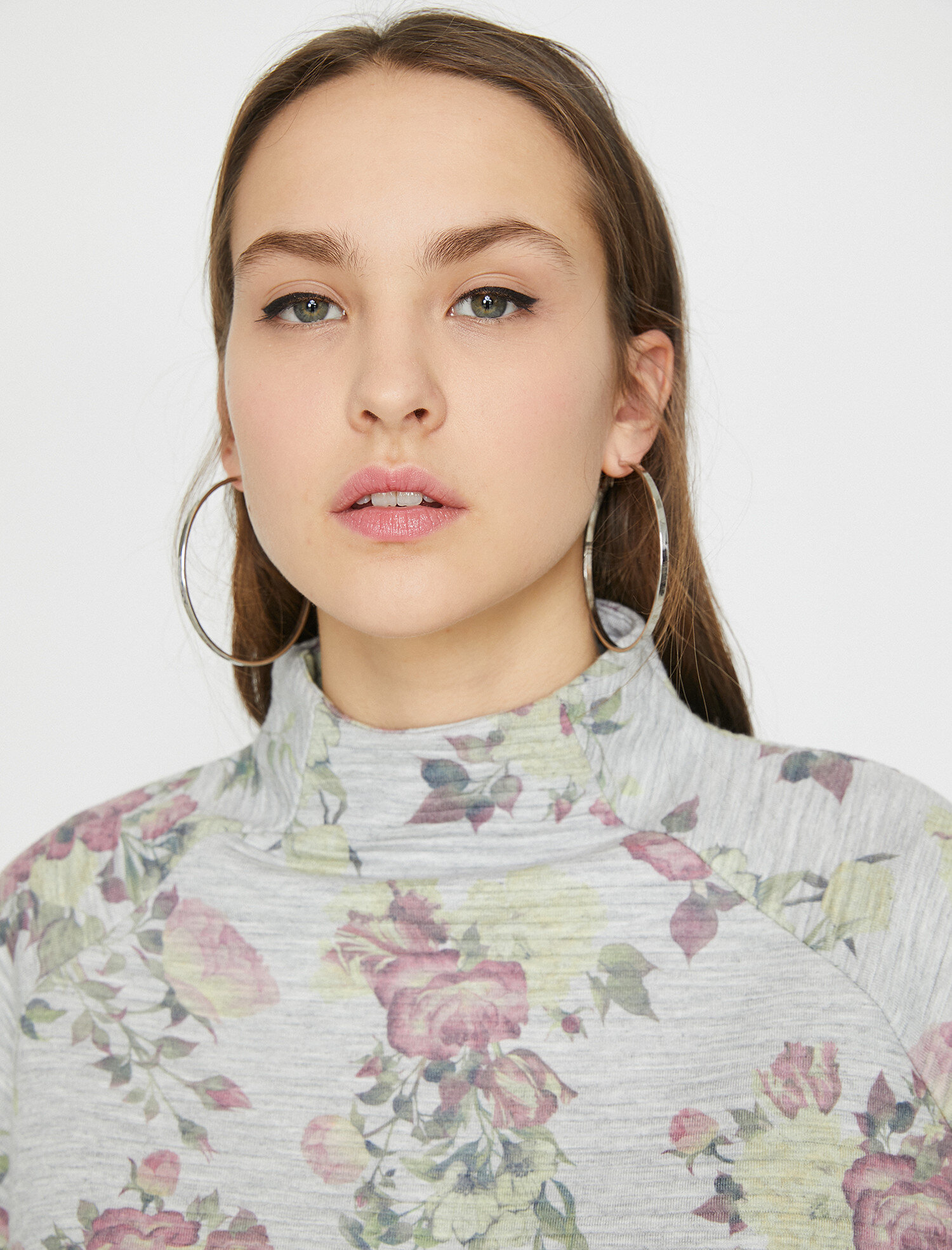   Çiçekli Sweatshirt