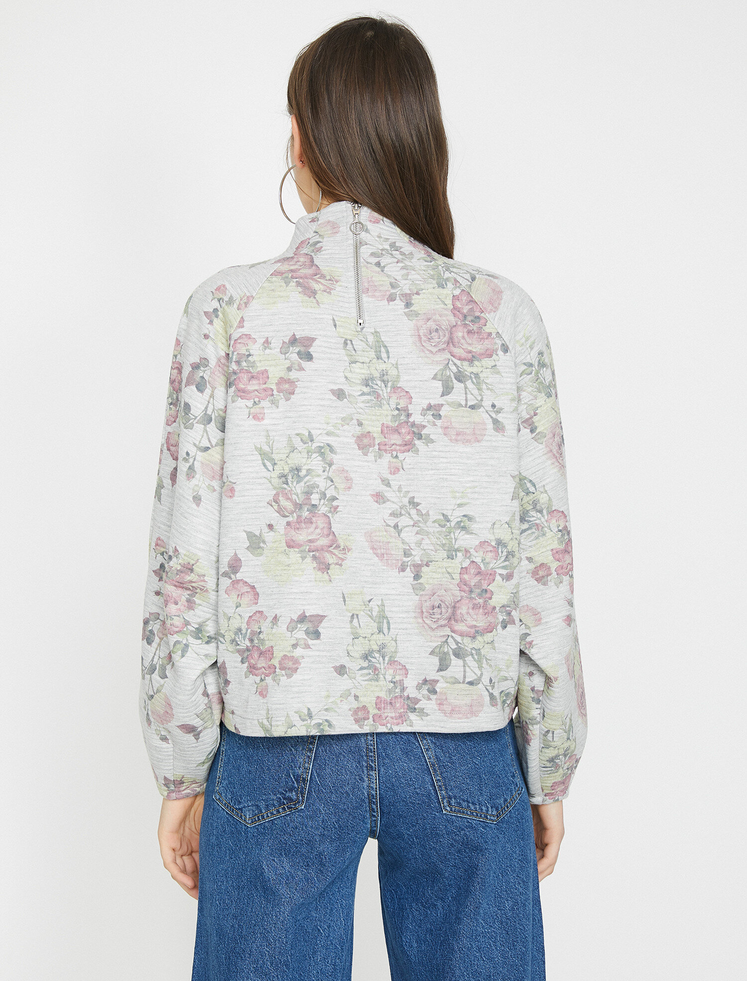   Çiçekli Sweatshirt