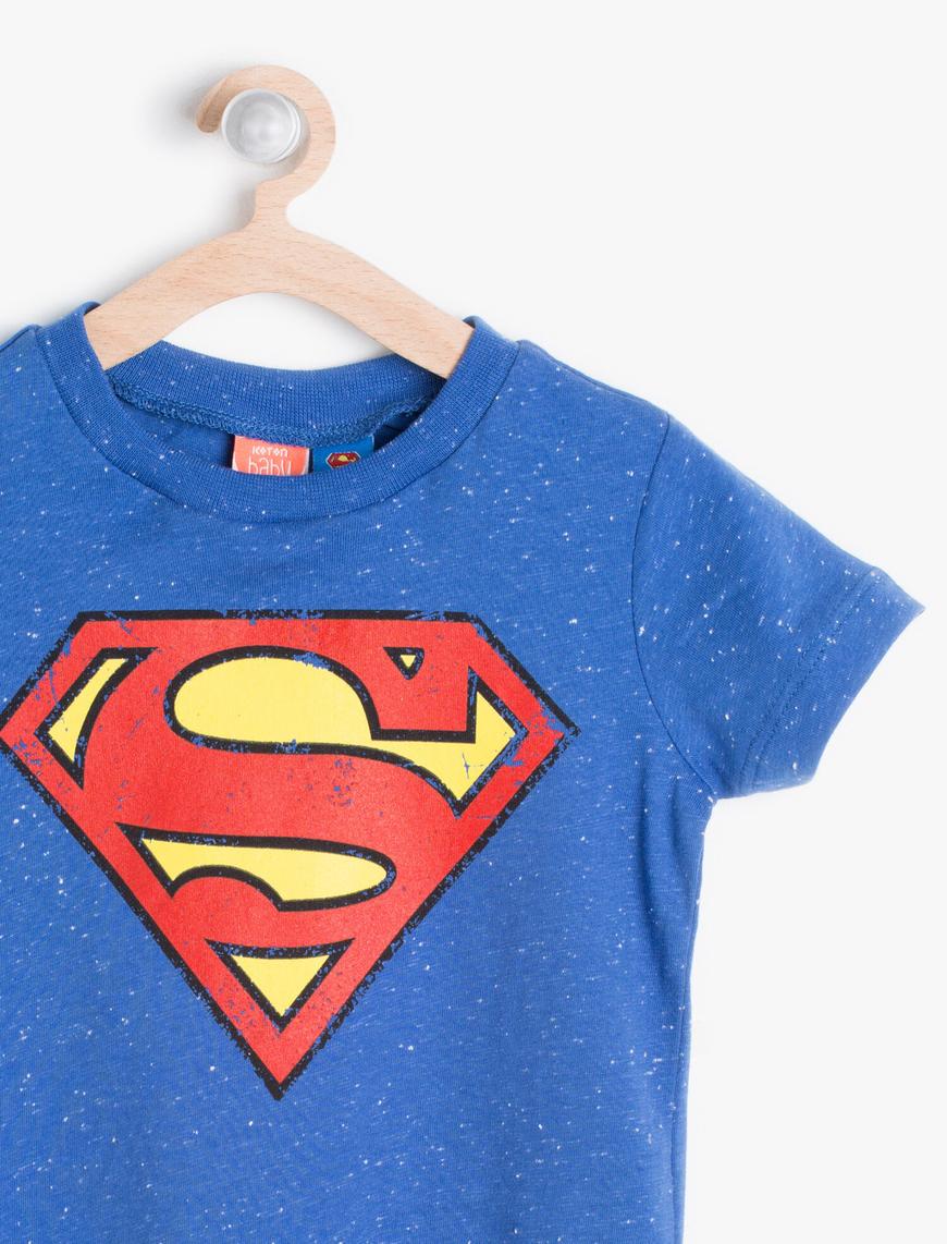  Erkek Bebek Superman Baskılı Tişört