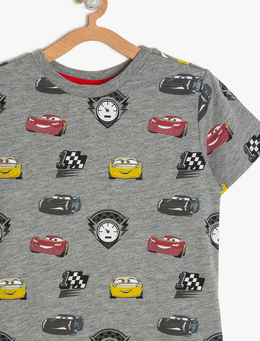  Erkek Çocuk Arabalar Baskılı Tişört
