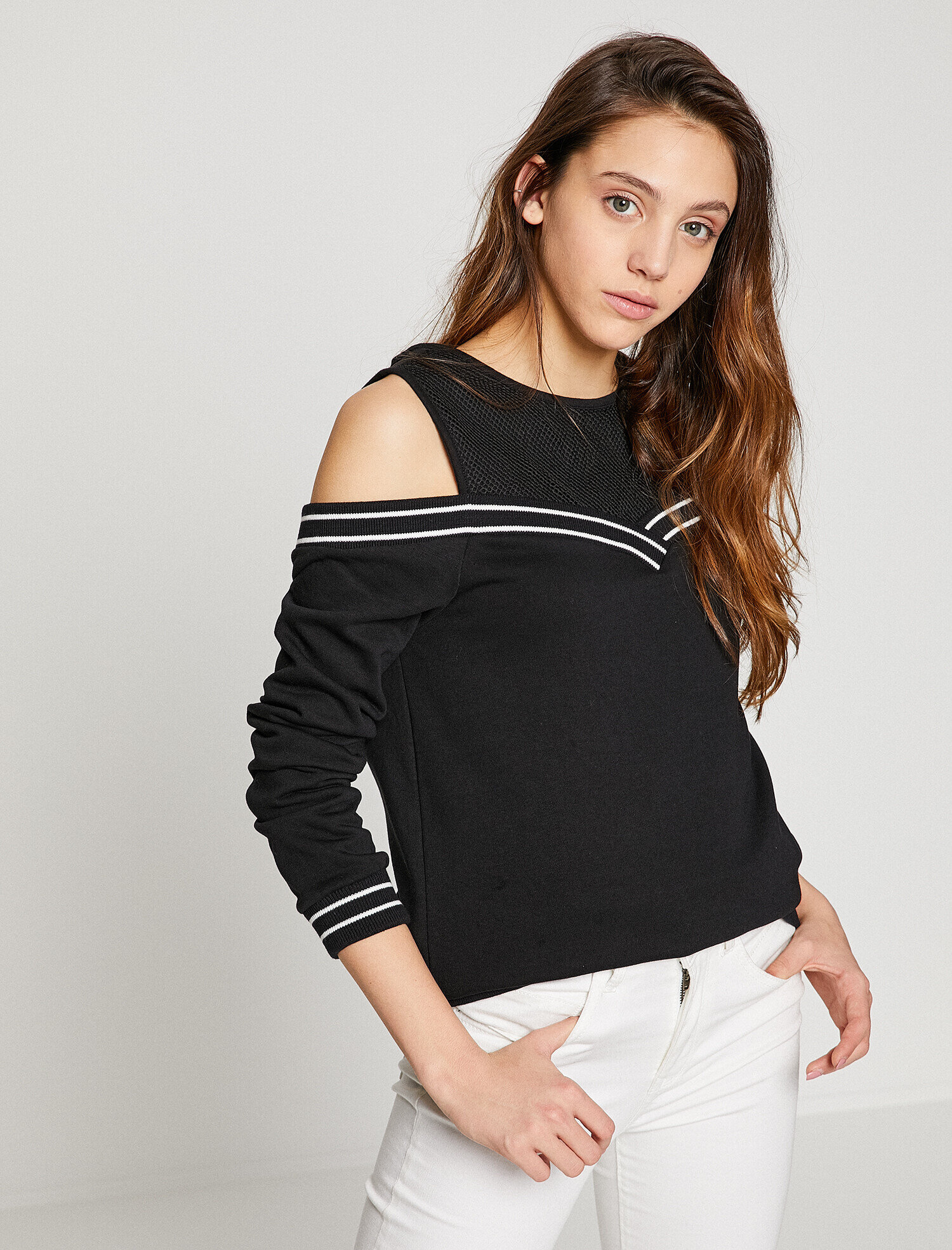   Omzu Açık Sweatshirt