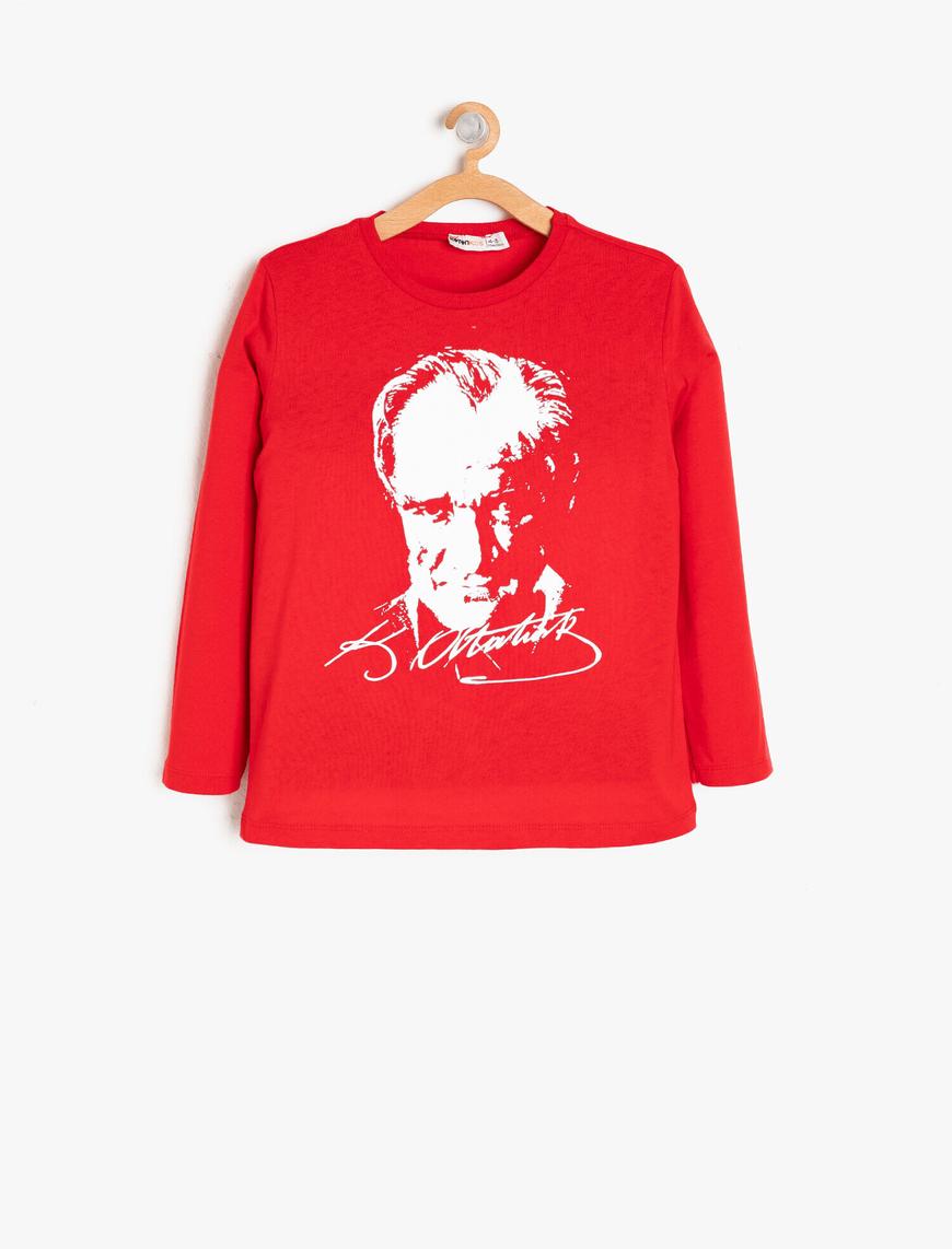  Erkek Çocuk Atatürk Baskılı Tişört