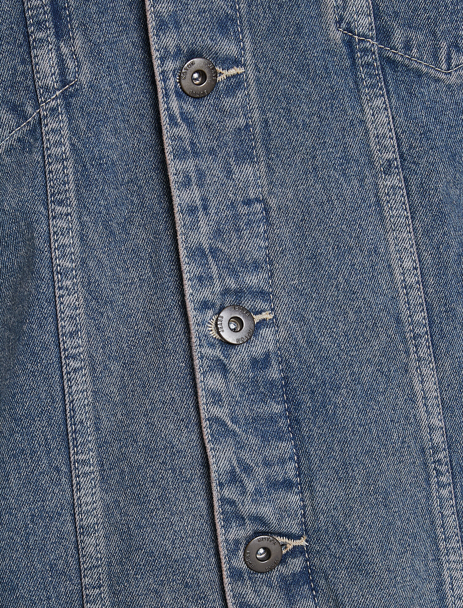   Kapüşonlu Jean Ceket