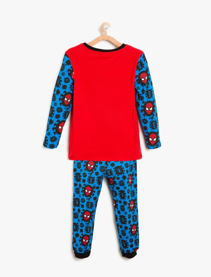  Erkek Çocuk Spiderman Baskılı Pijama Takımı