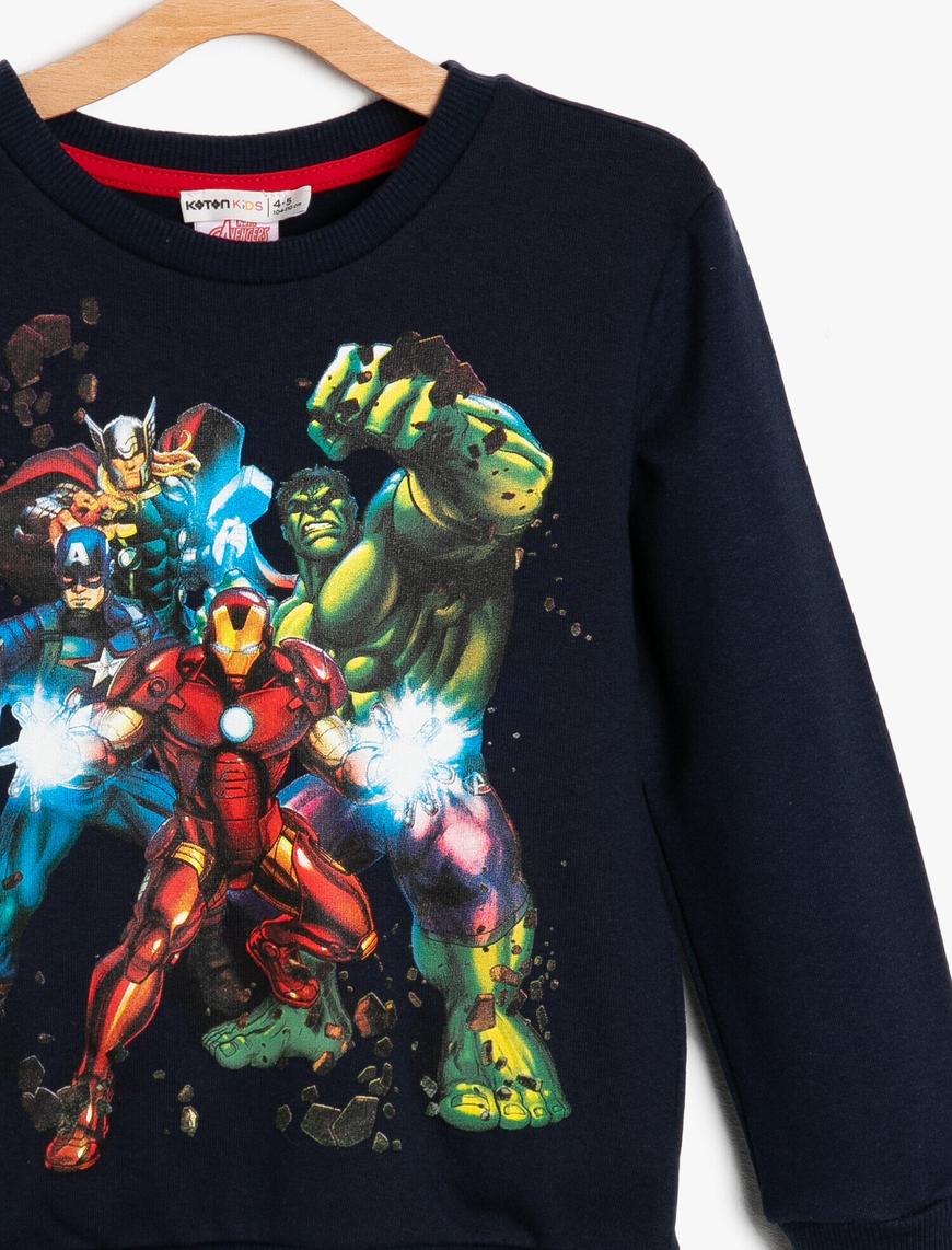  Erkek Çocuk Marvel Baskılı Sweatshirt
