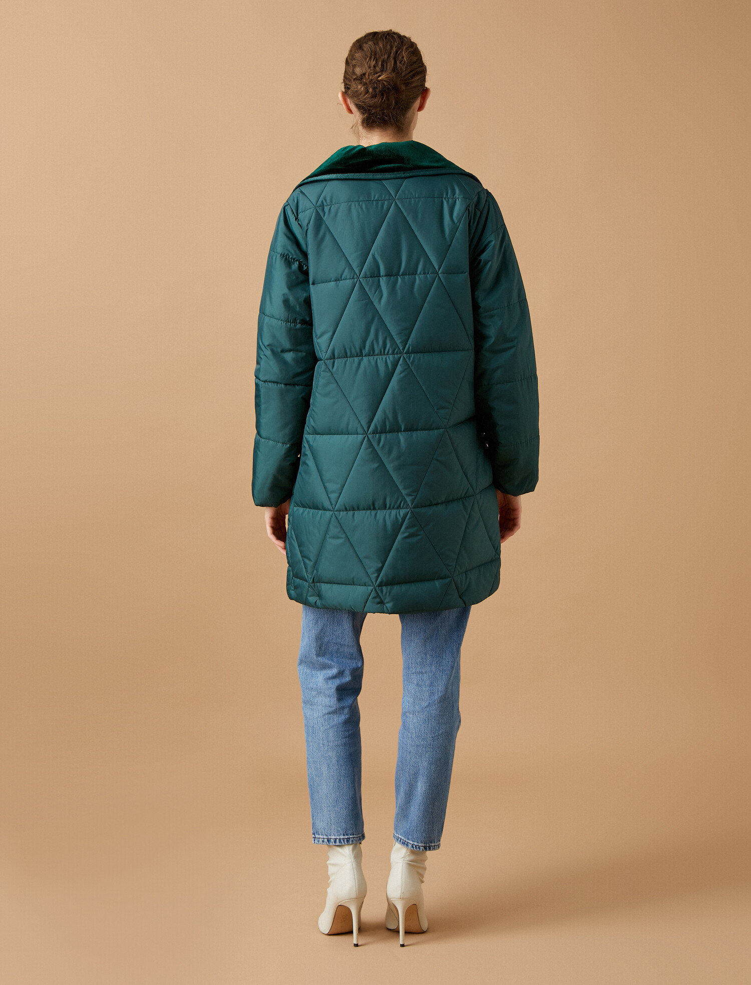   Cepli Uzun Şişme Mont