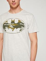Lisanslı Kamuflaj Batman Baskılı Tişört