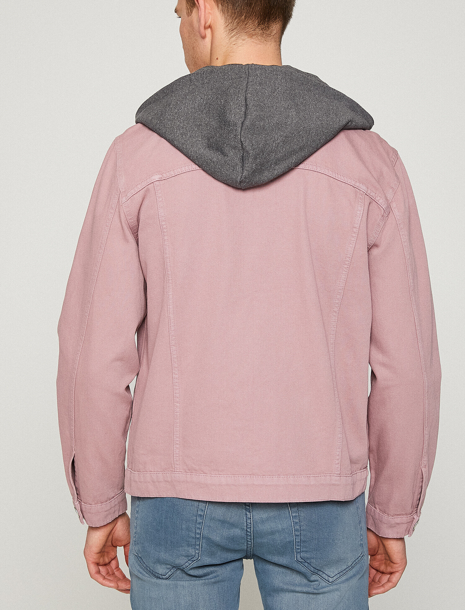   Düğme Detaylı Jean Ceket