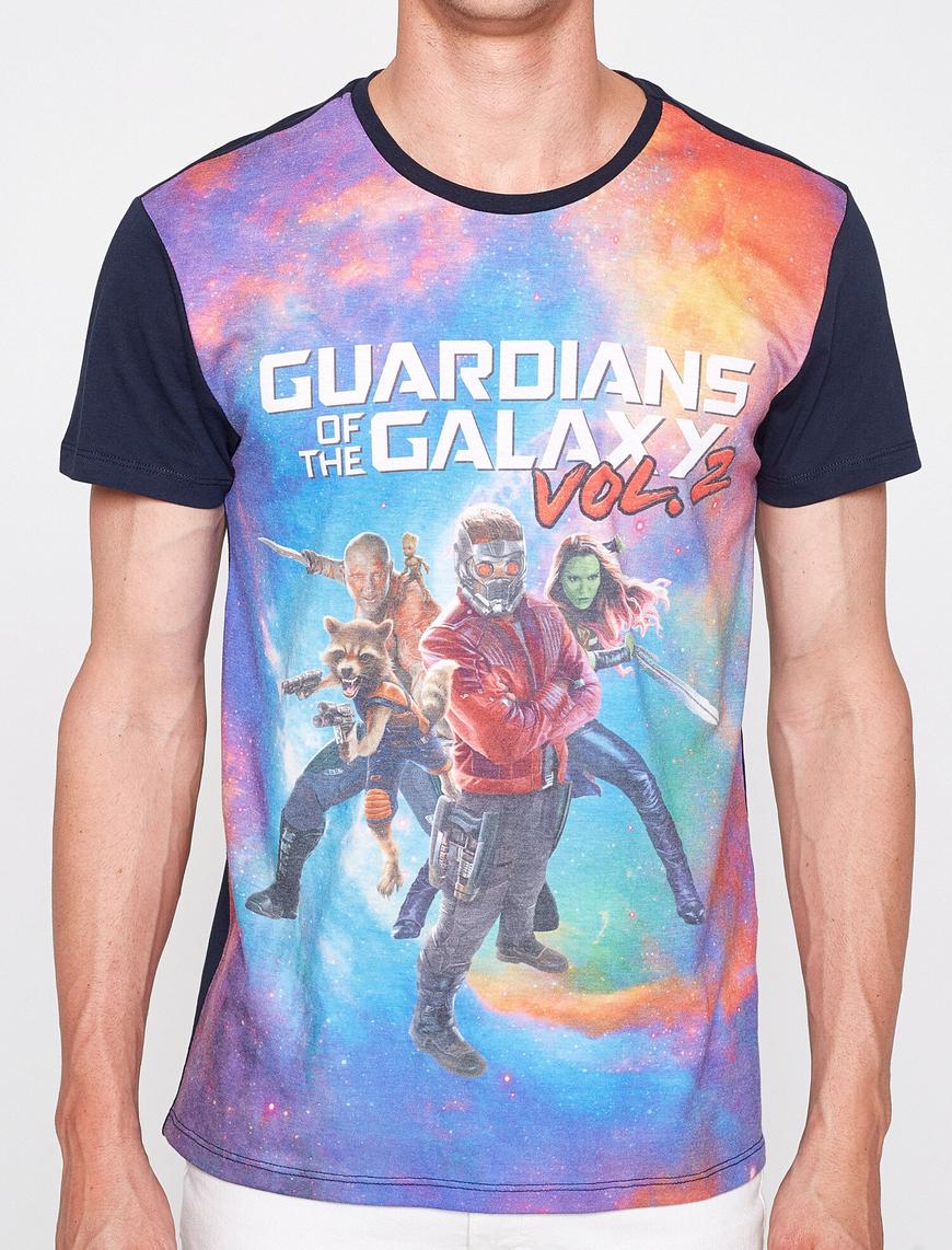   Lisanslı Guardians of the Galaxy Baskılı Tişört