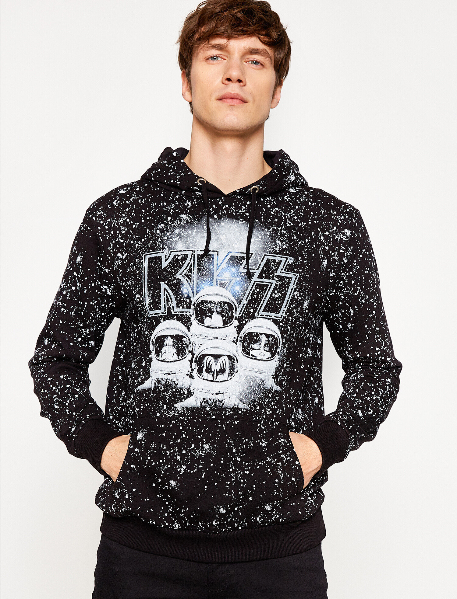   Müzik Lisanslı Kiss Baskılı Sweatshirt