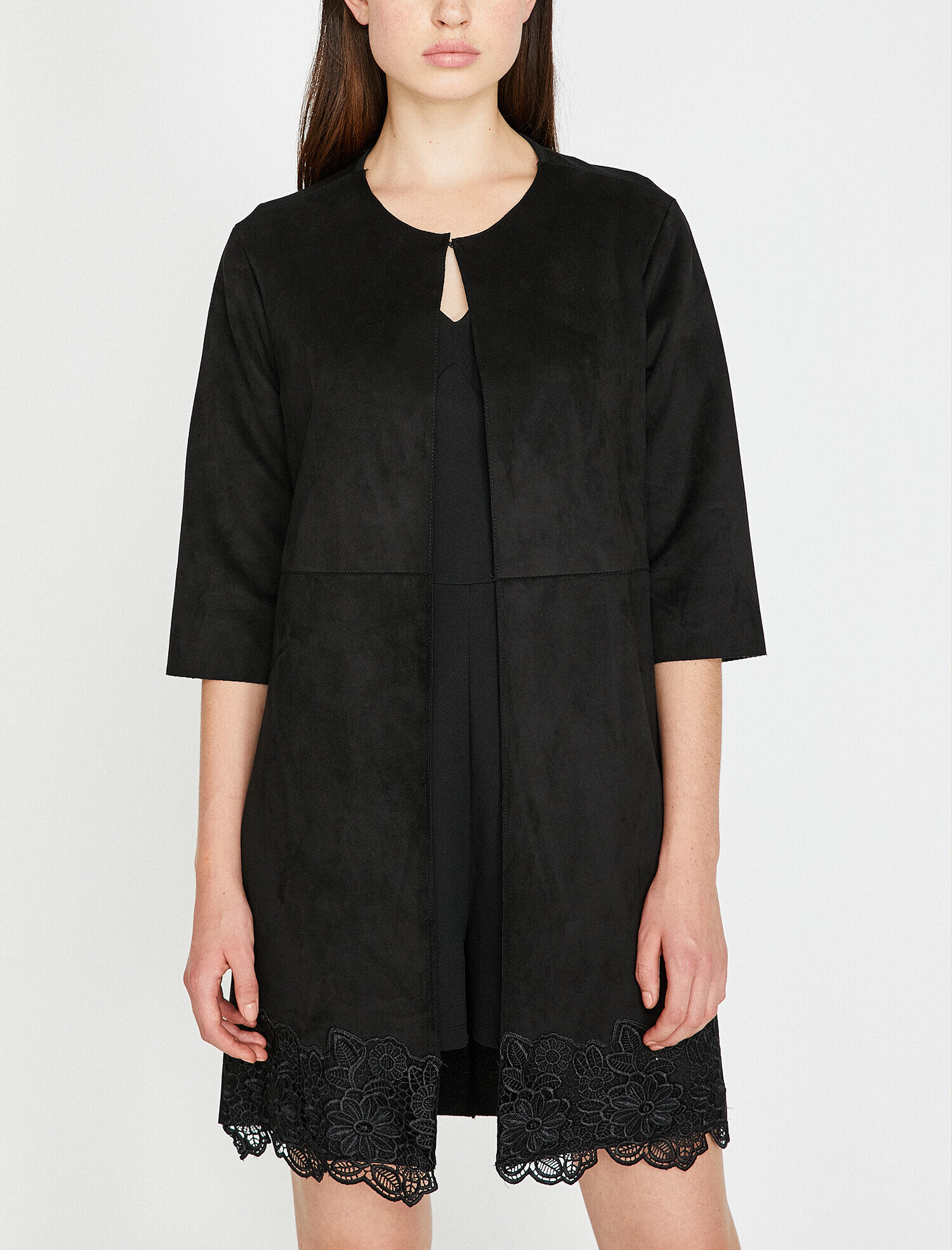   Dantel Detaylı Ceket