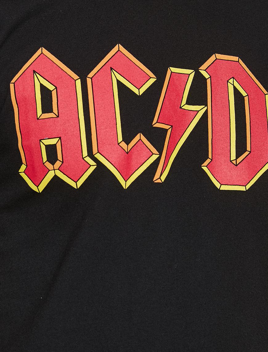   Lisanslı AC/DC Baskılı Tişört