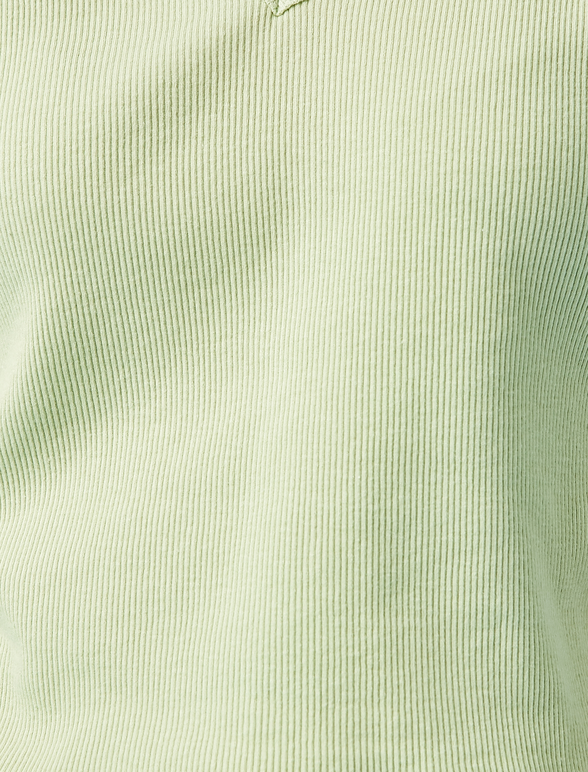   Crop Tişört V Yaka