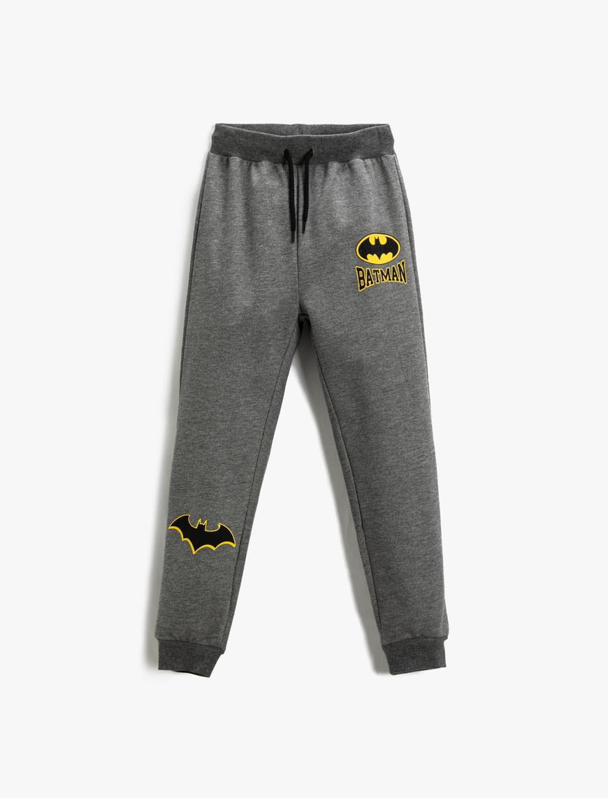  Erkek Çocuk Batman Baskılı Lisanslı Jogger Eşofman Altı
