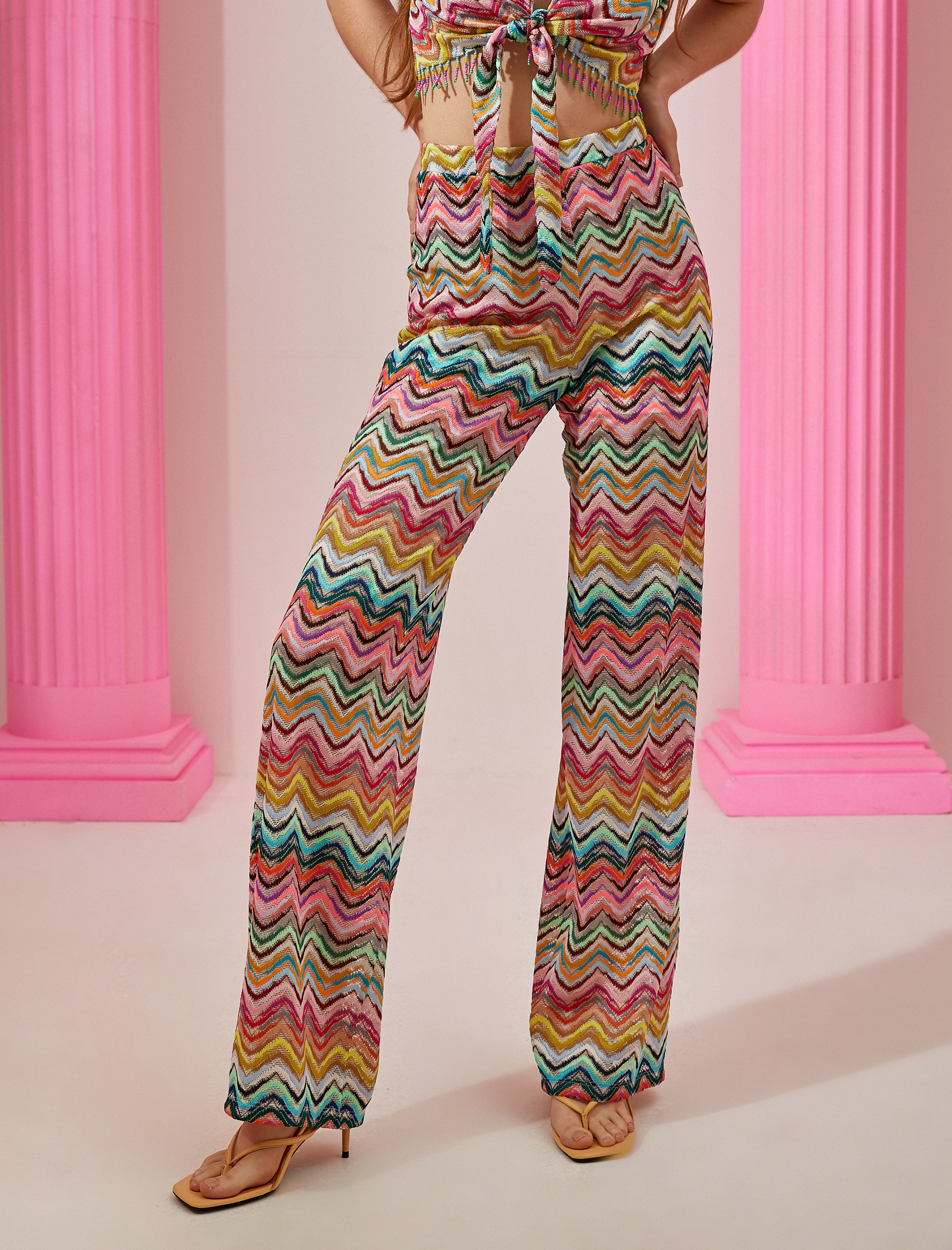   Yüksek Bel Bol Paça Pantolon