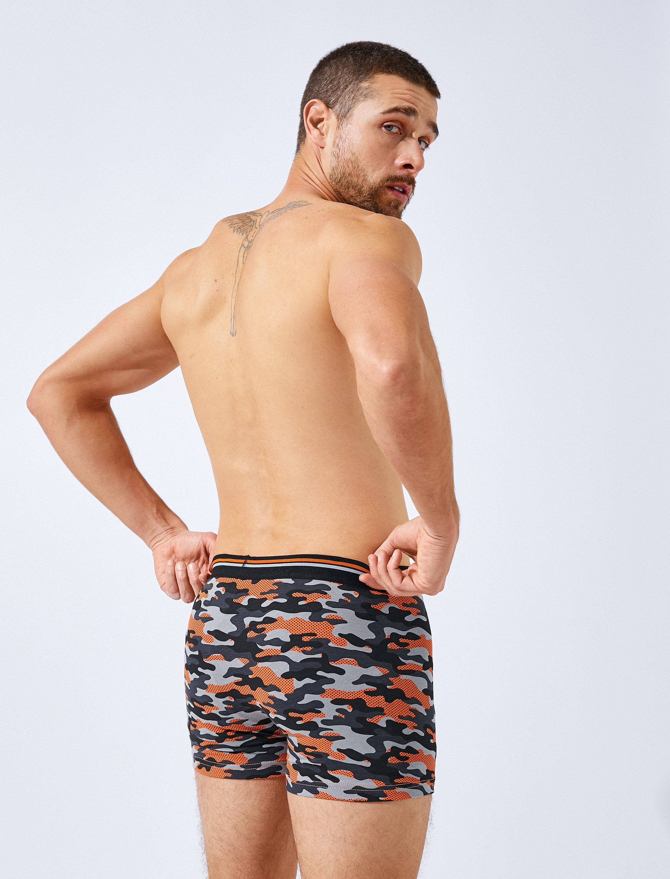 Pamuklu Erkek 3'lü Boxer Seti