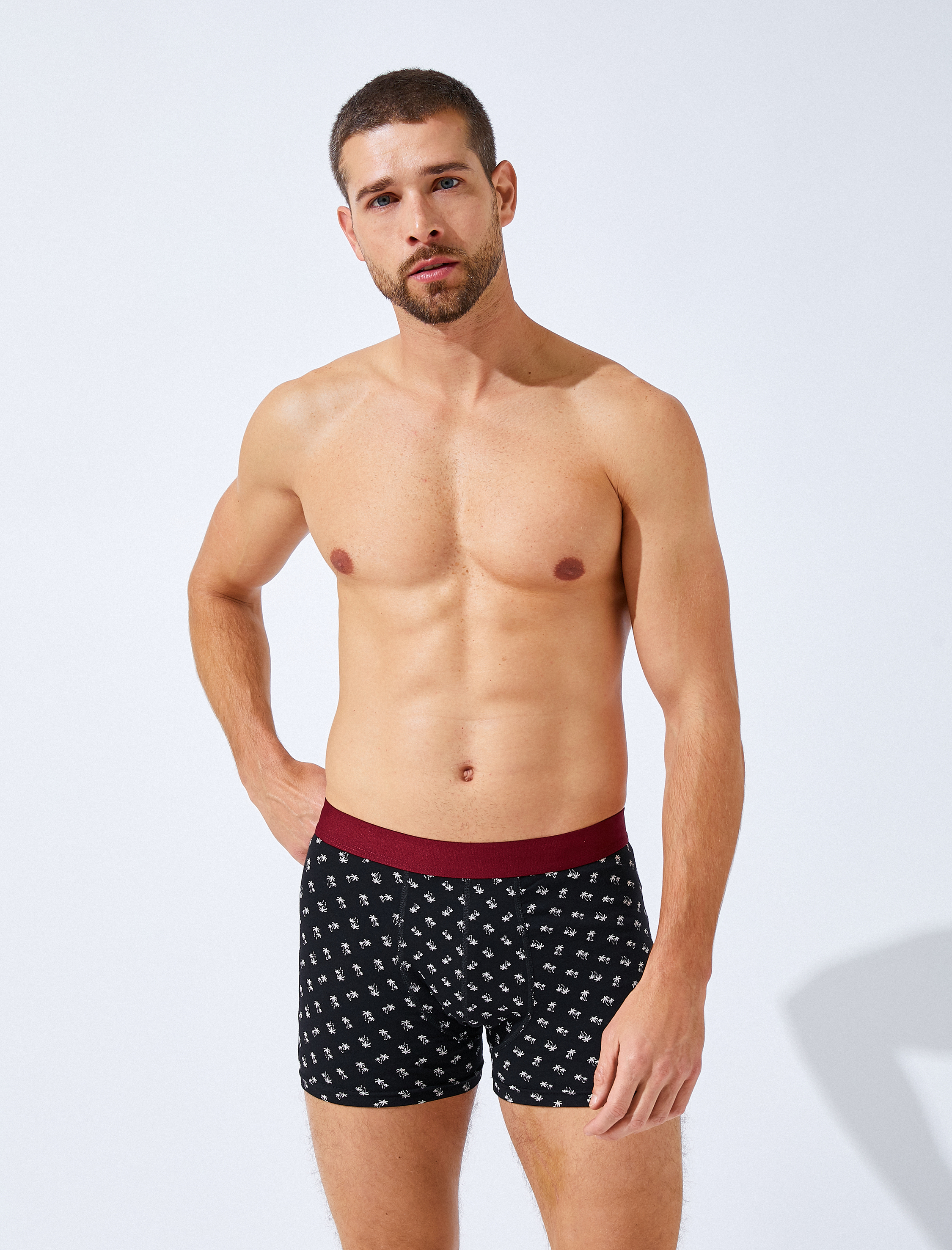   Pamuklu 3'lü Basic Boxer