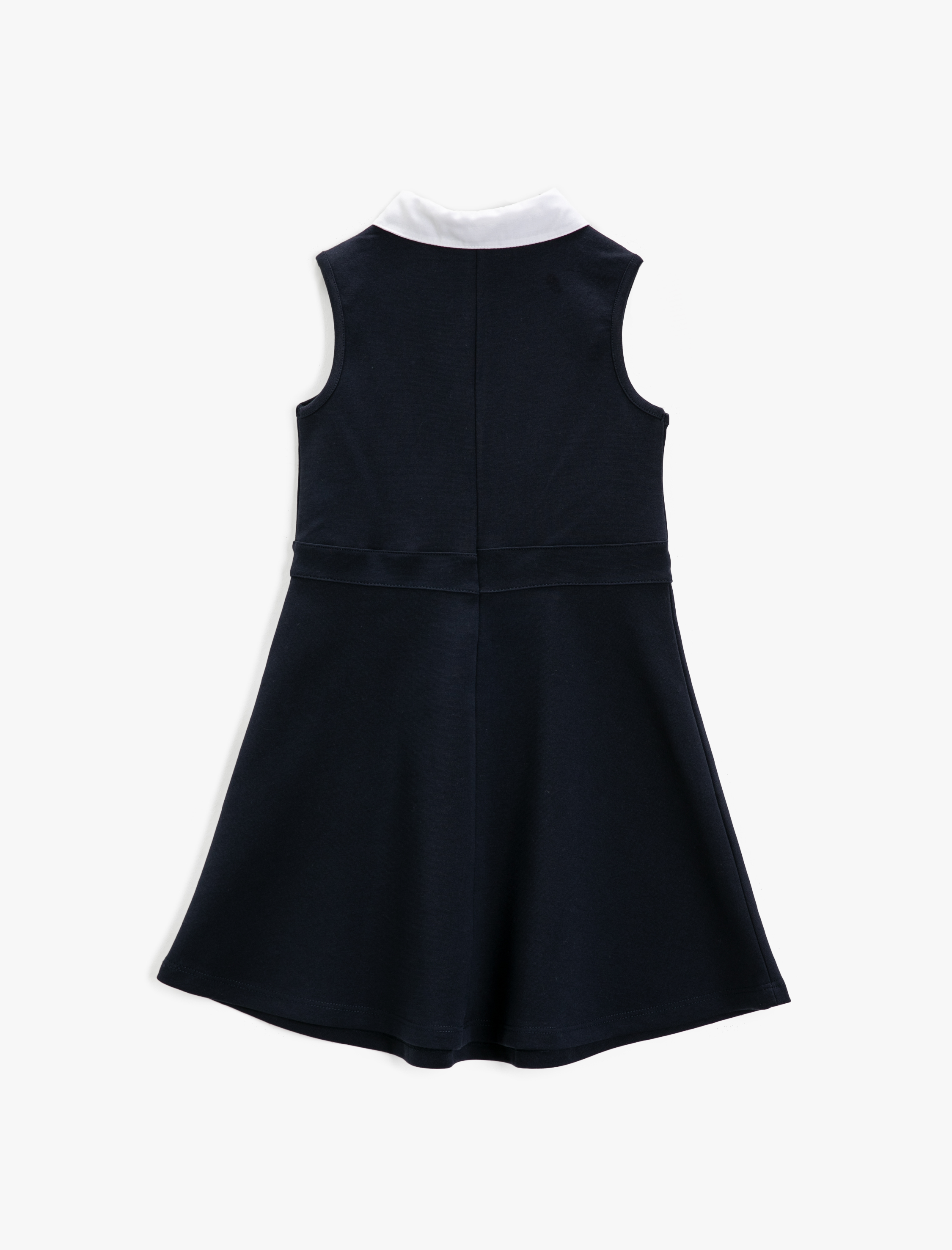  Kız Çocuk Kolsuz Yakası Fırfırlı Elbise