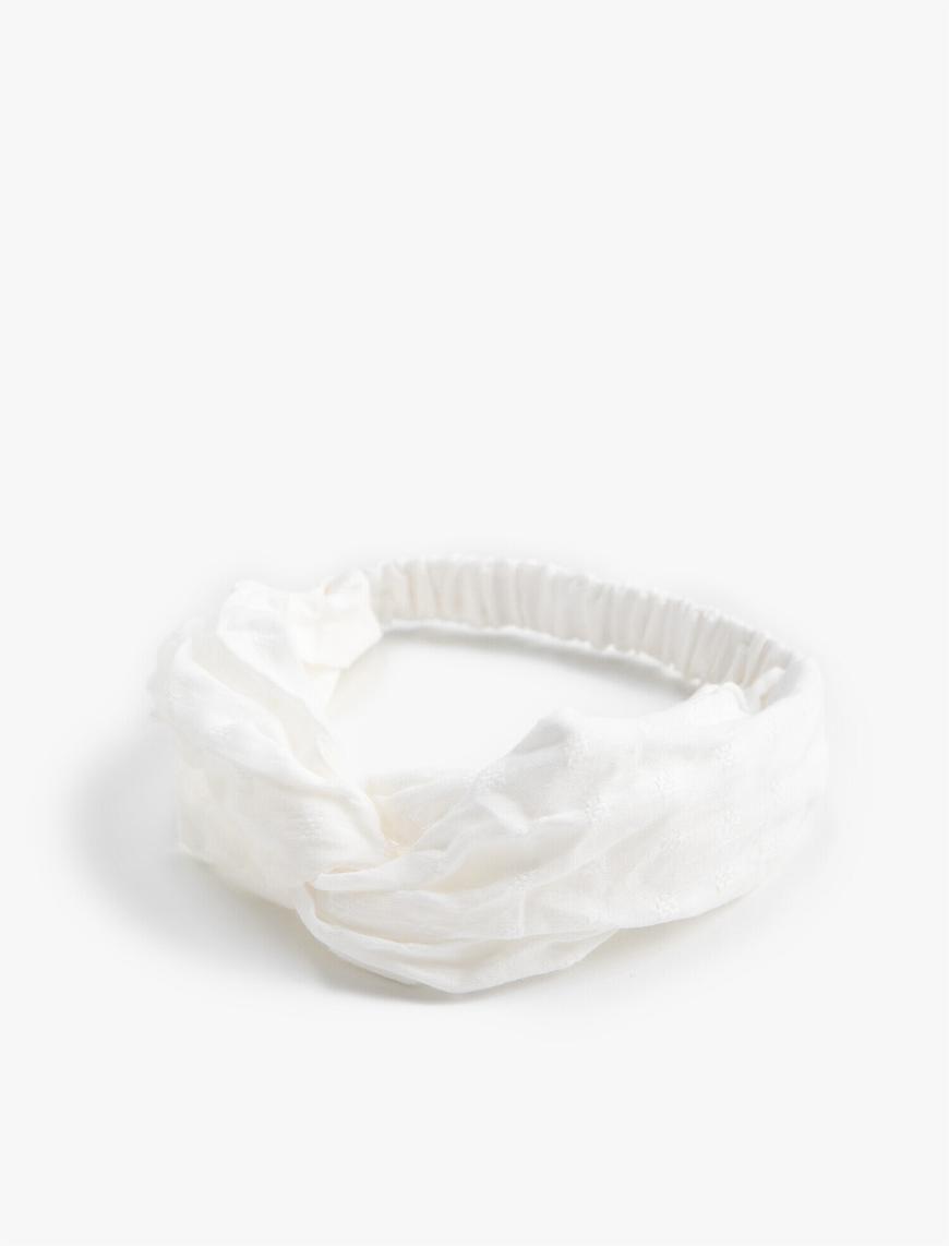  Kadın Düğümlü Bandana Lastikli