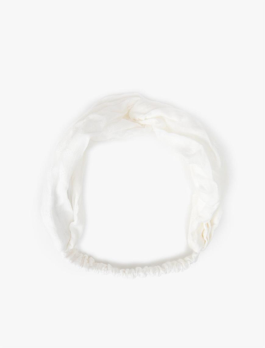  Kadın Düğümlü Bandana Lastikli
