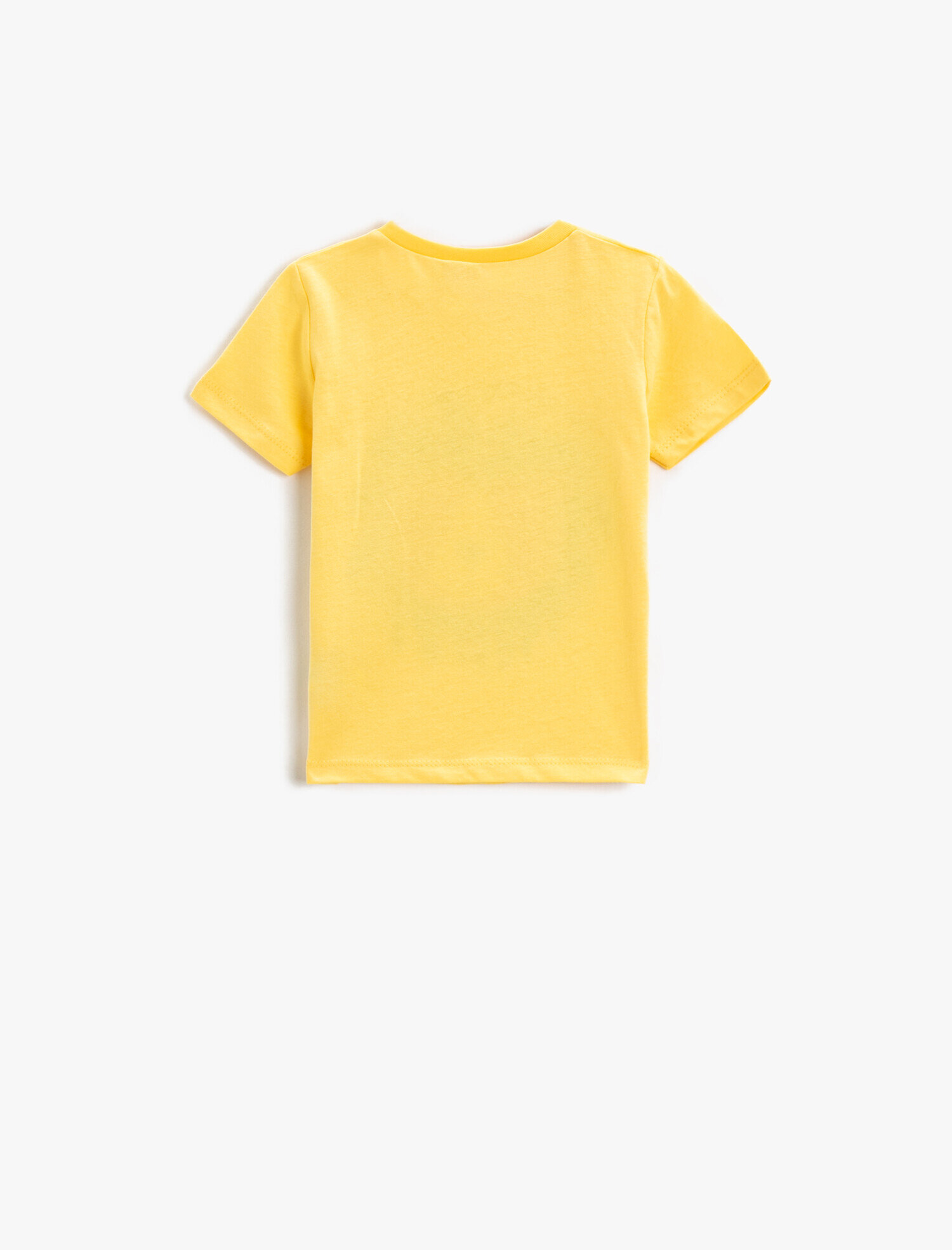  Erkek Bebek Pamuklu Kısa Kollu Tişört Baskılı Bisiklet Yaka