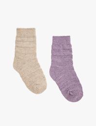 2'li Ribanalı Soket Çorap Seti
