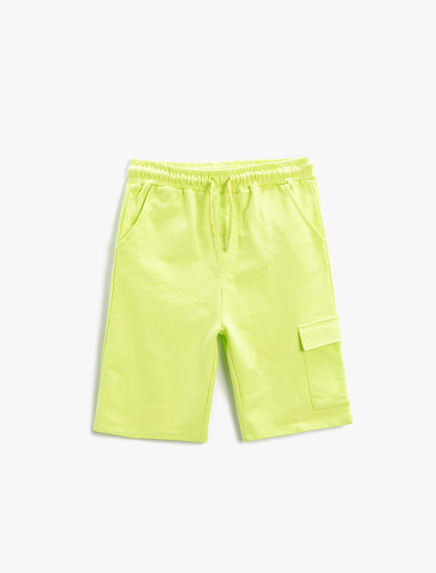  Erkek Çocuk Pamuklu Şort Beli Lastikli ve Büzgü Bağlı