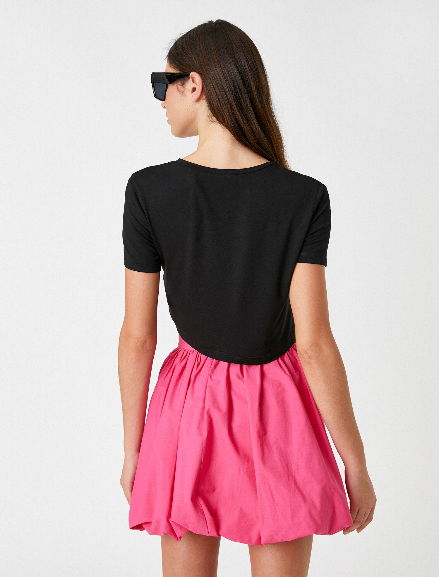   Basic Crop Tişört Kısa Kollu