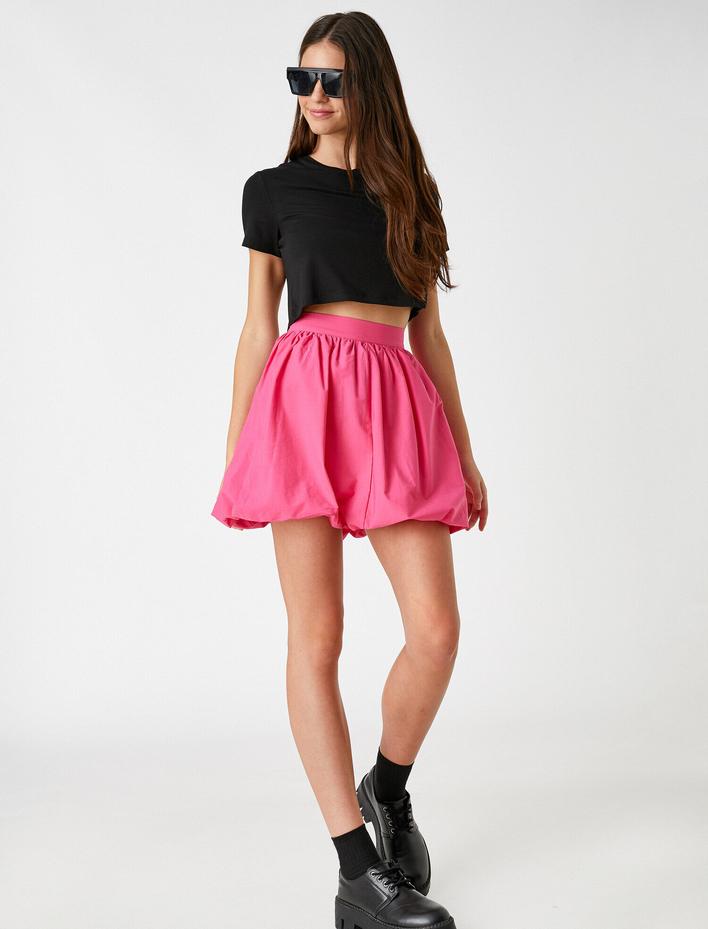  Basic Crop Tişört Kısa Kollu