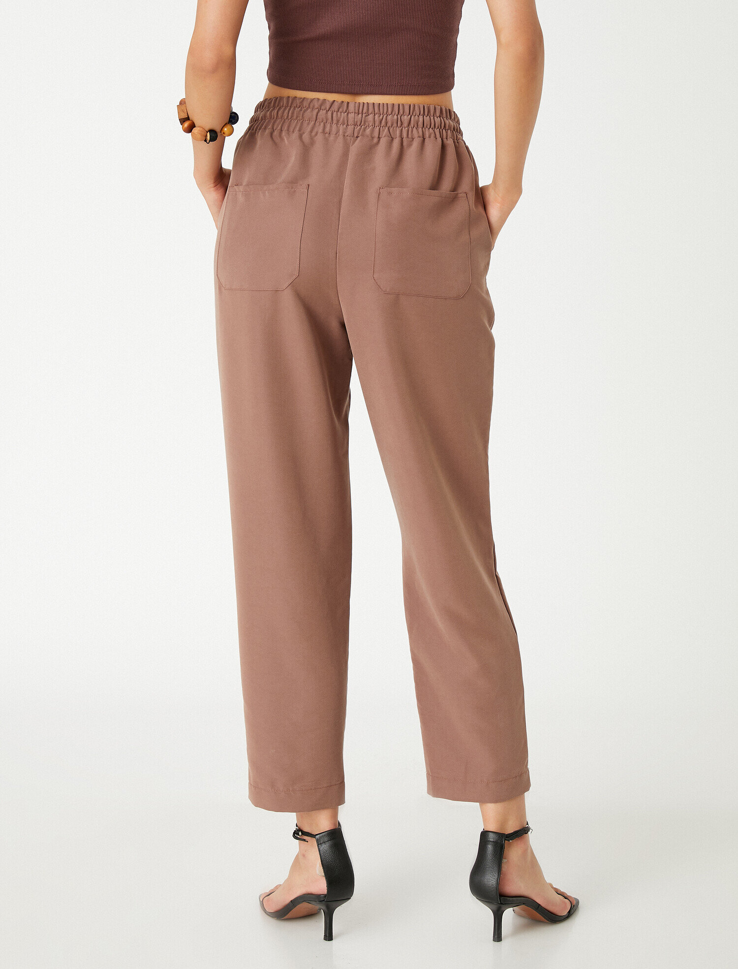   Beli Bağlamalı Pantolon Modal Karışımlı