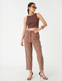 Beli Bağlamalı Pantolon Modal Karışımlı