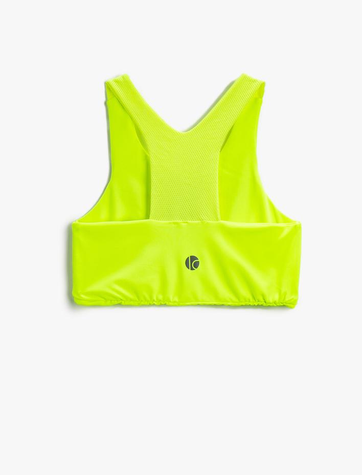 Kız Çocuk Yarım Sporcu Atlet Baskılı Asimetrik Kesim