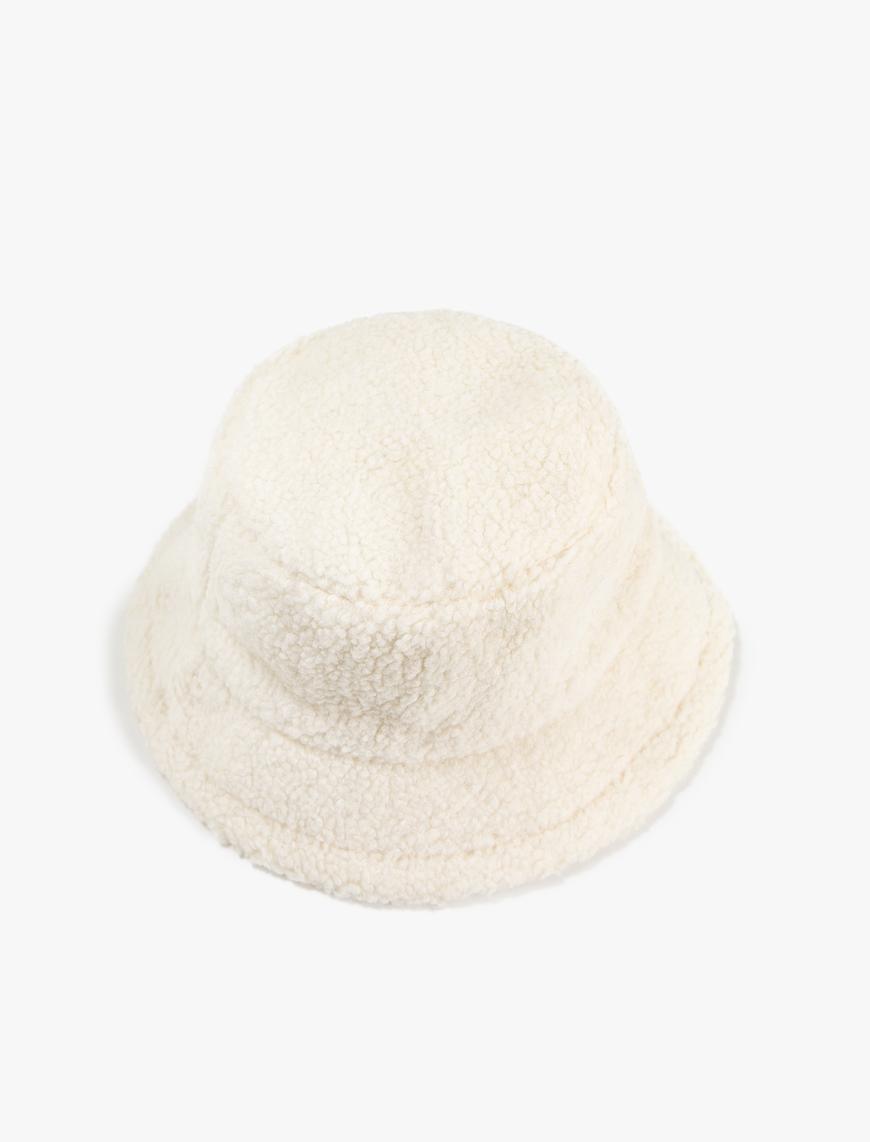  Kadın Peluş Bucket Şapka