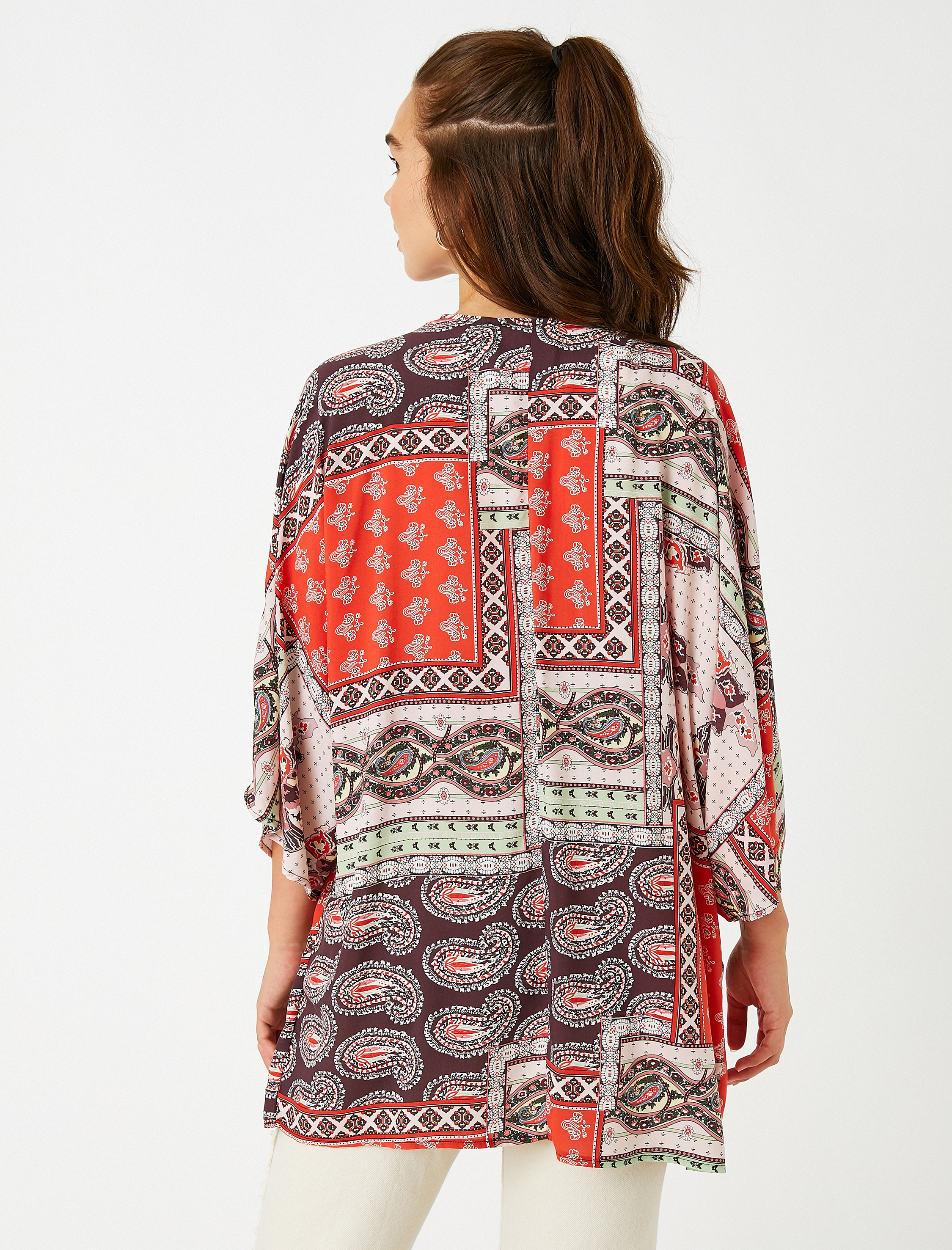   Etnik Desenli Kimono