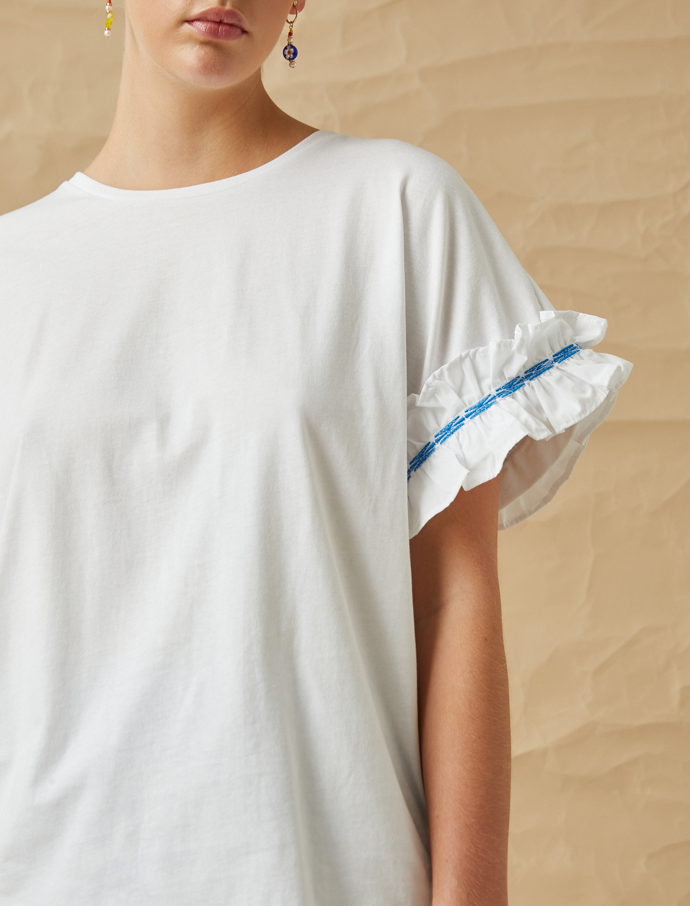 Fırfır Detaylı Tişört