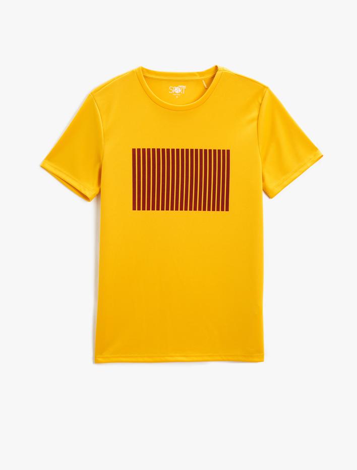  Bisiklet Yaka Tişört Kısa Kollu