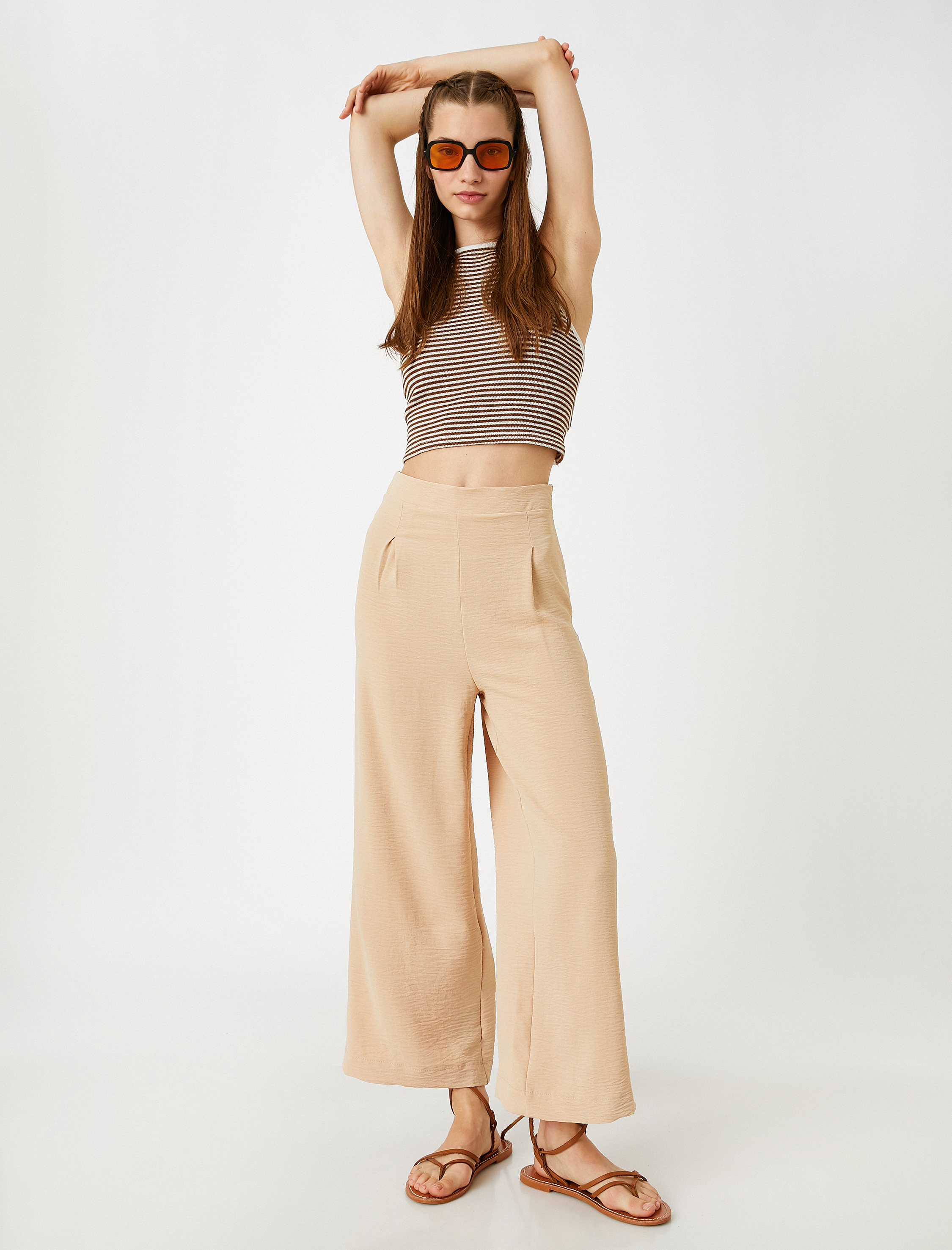   Culotte Pantolon Yüksek Bel