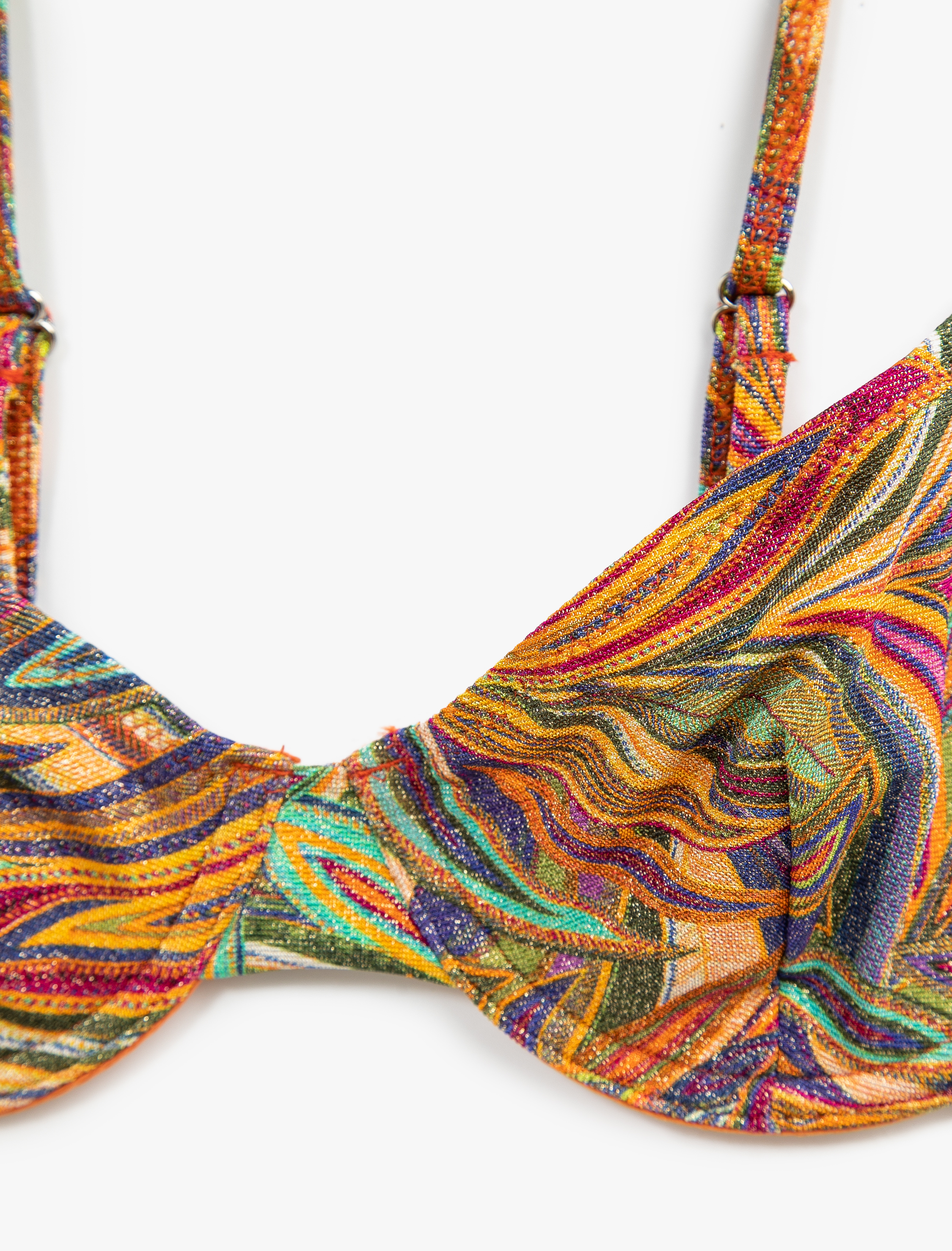   Balenli Bikini Üstü Desenli