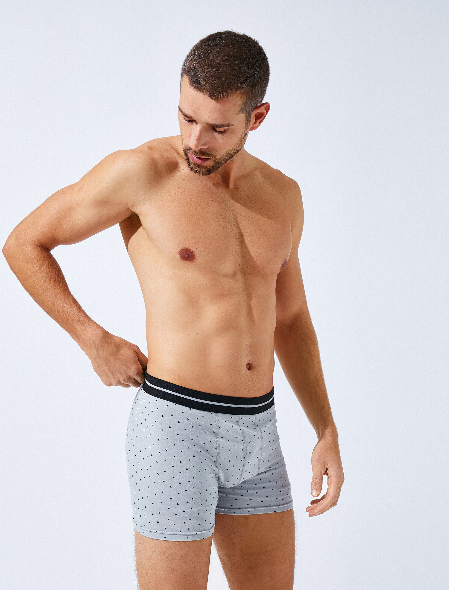   Pamuklu Basic 3'lü Boxer Seti