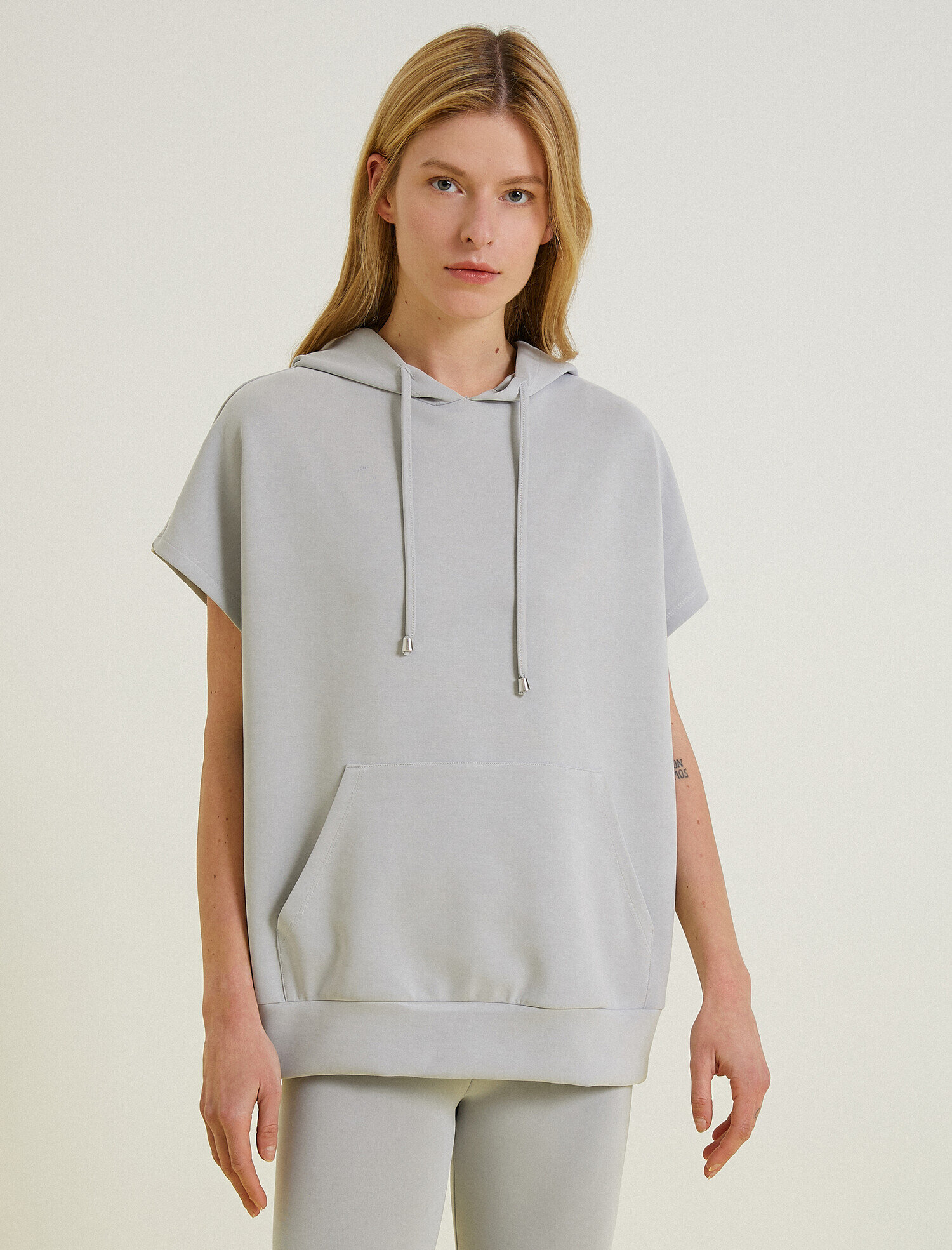  Kolsuz Kapüşonlu Sweatshirt Hoodie Oversize