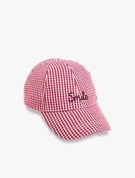 Slogan İşlemeli Kep Şapka