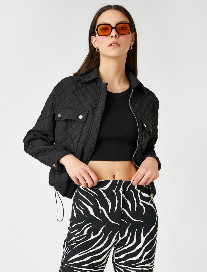  Kapitone Cepli Ceket