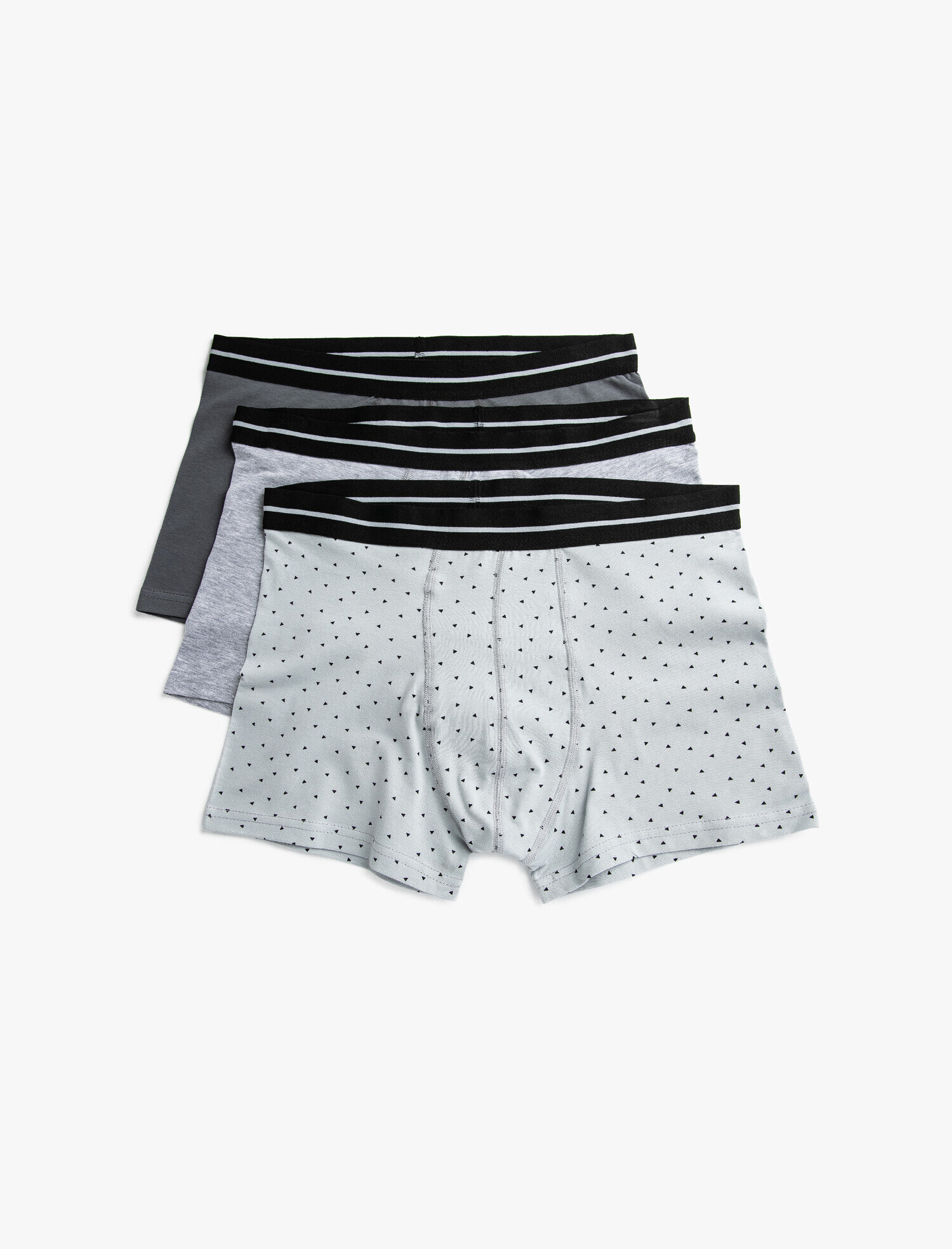   Pamuklu Basic 3'lü Boxer Seti