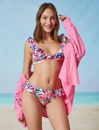 Çiçek Baskılı Bikini Alt