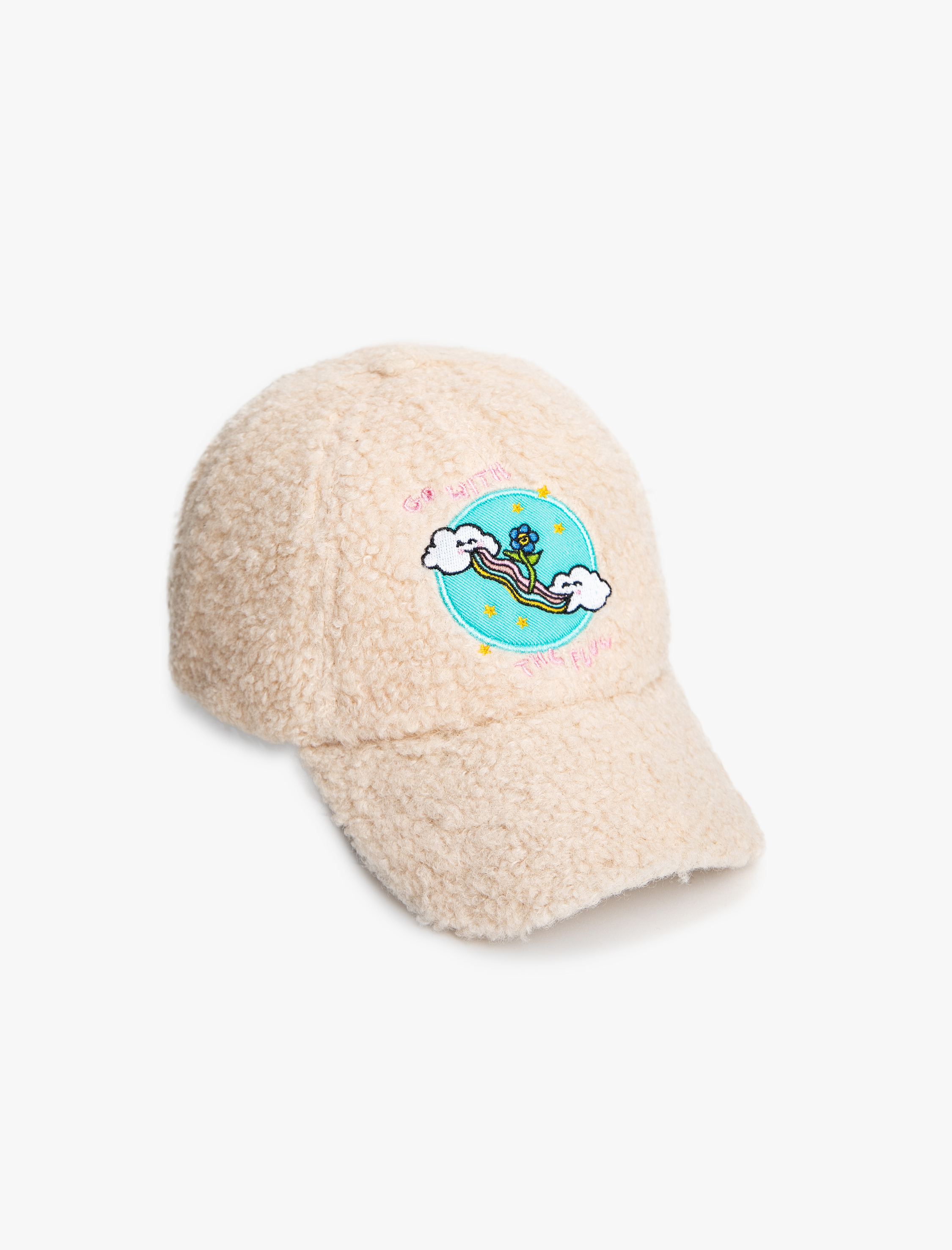 Kız Çocuk Polar Cap Şapka İşlemeli