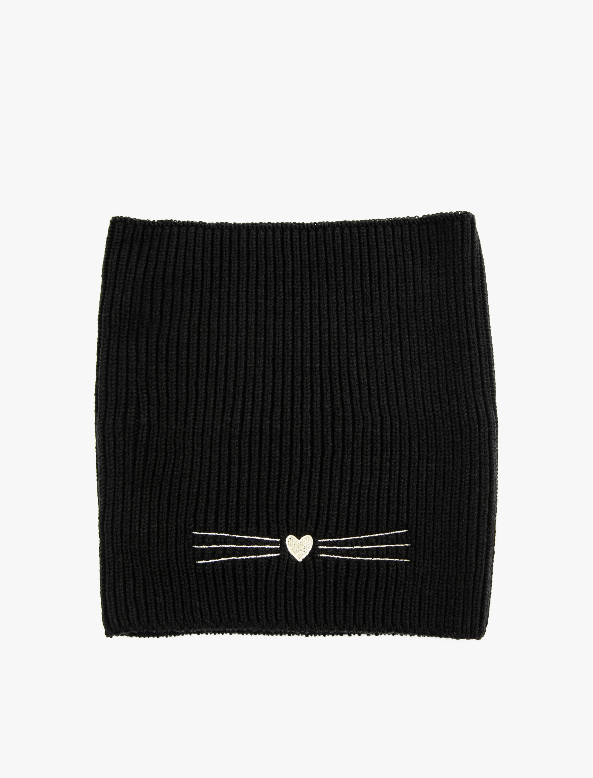  Kız Çocuk İşlemeli Örgü Boyunluk