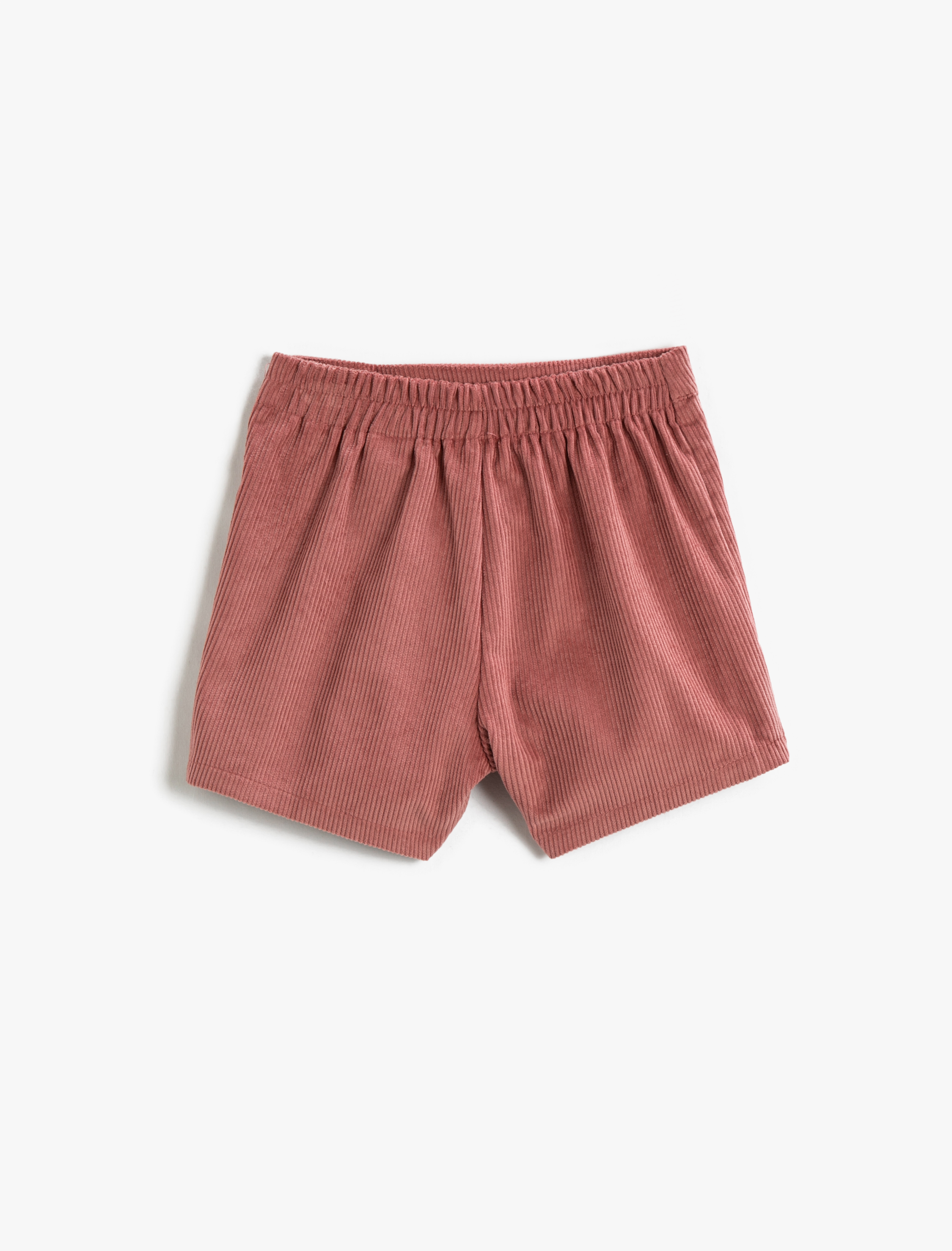 Kız Çocuk Basic Mini Şort Etek Fitilli Kadife