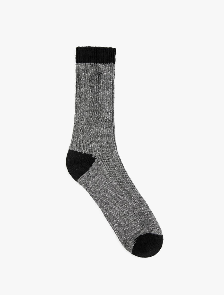 Simli Soket Çorap