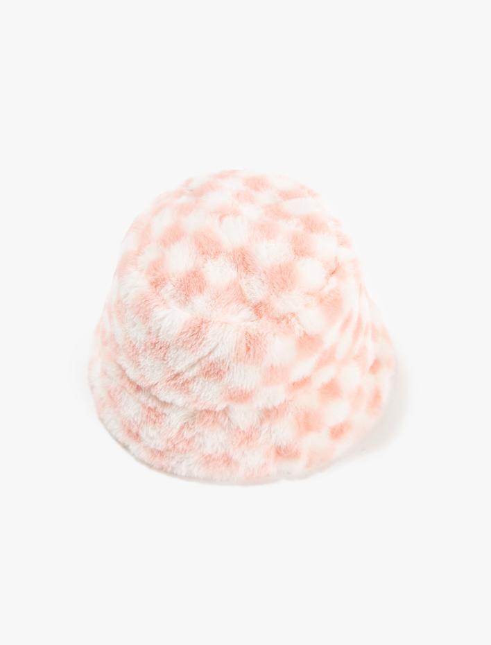 Kız Çocuk Peluş Bucket Şapka